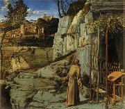 Giovanni Bellini St Francis in the Wilderness (mk08) oil painting